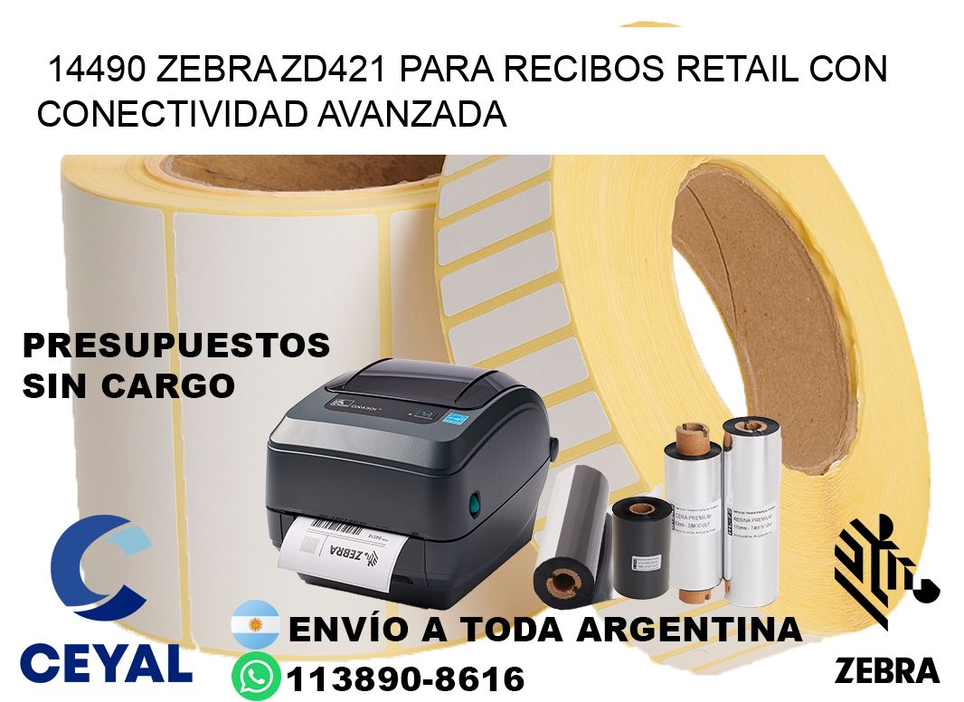 14490 Zebra ZD421 para recibos retail con conectividad avanzada